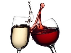 wine-red-and-white-glasses